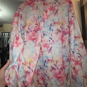 Bobbie Brooks Pink and Blue Tie-Dye Sweatshirt